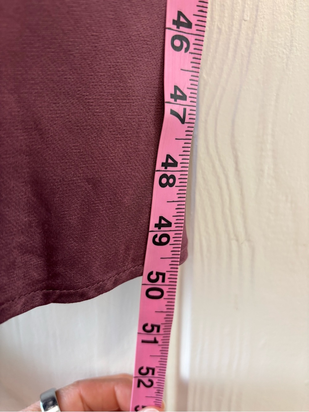 Anthropologie Bias Slip Dress Plum Purple Cowl Neck Viscose Midi Y2K Small - Picture 8 of 8